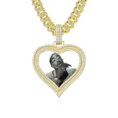 Pendentif Cadre Photo Amour - 51 mm