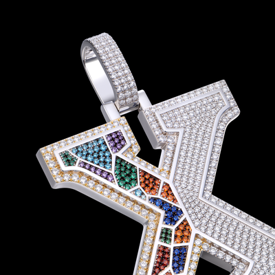 Pendentif lettre X personnalisé APORRO Premium