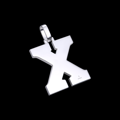 Pendentif lettre X personnalisé APORRO Premium