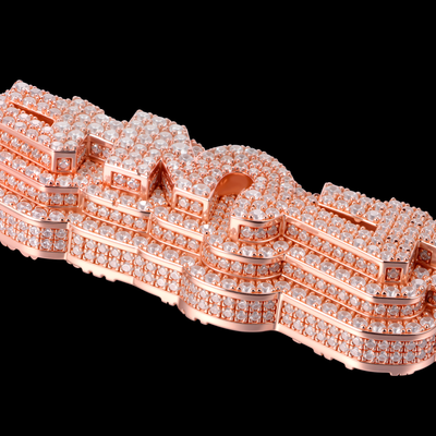 APORRO Premium Custom 3D-Anhänger mit dreilagigen, vertikalen Zahlen im vertikalen Stil