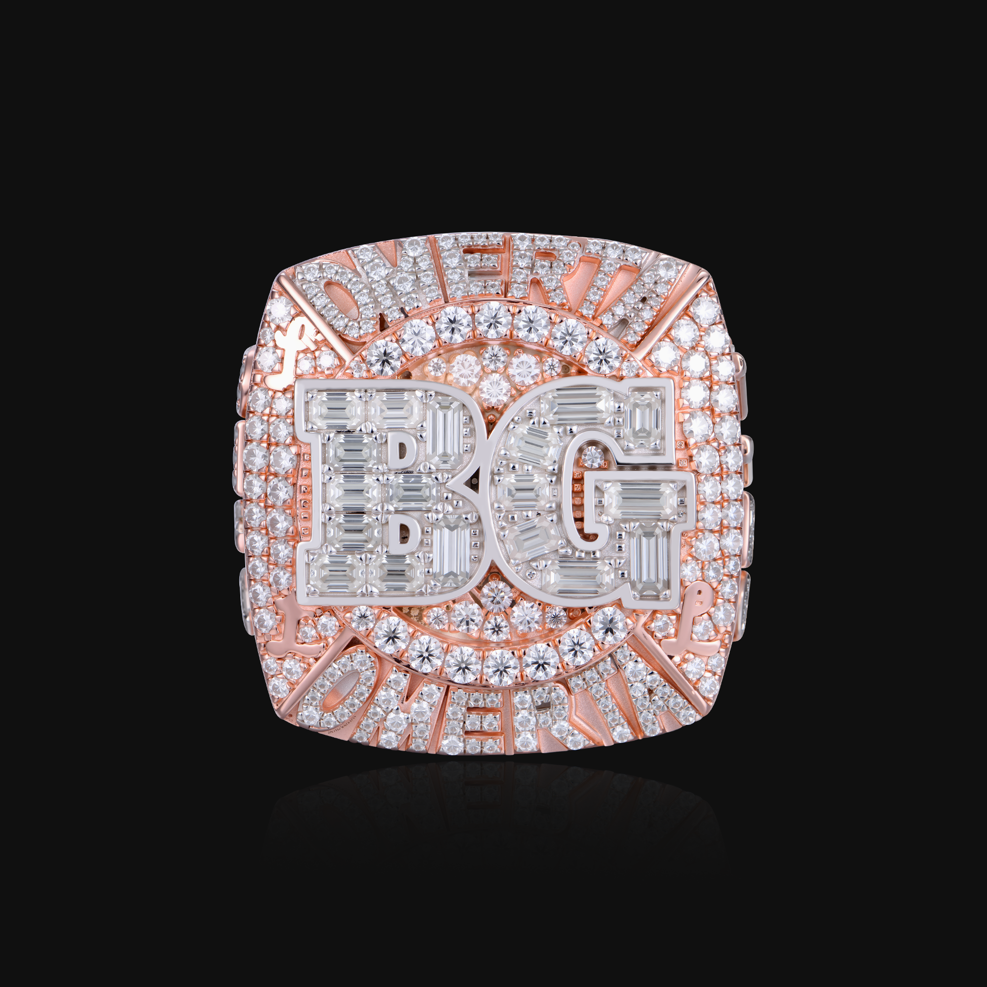 APORRO Premium Custom Fully Iced Out Championship Ring