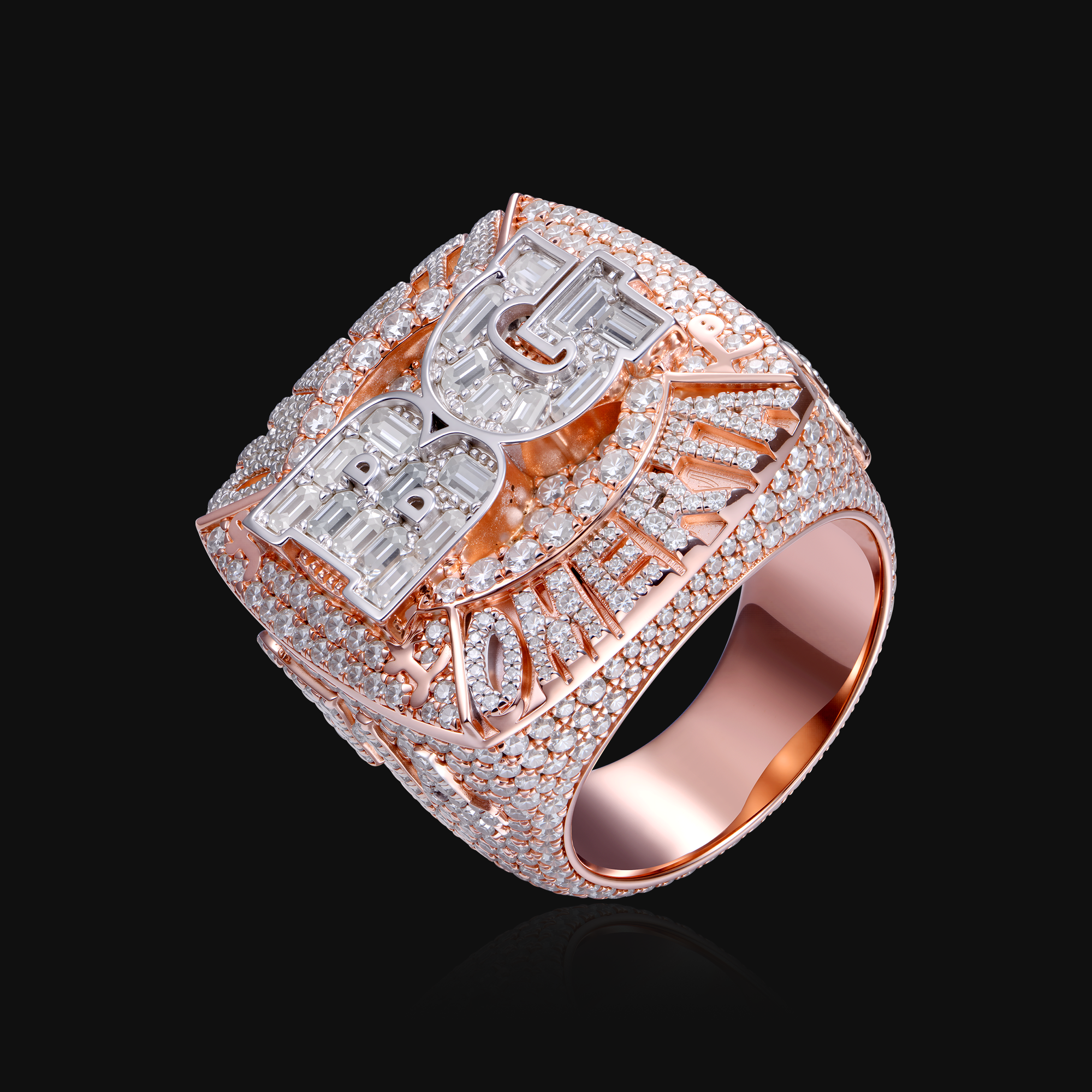 APORRO Premium Custom Fully Iced Out Championship Ring