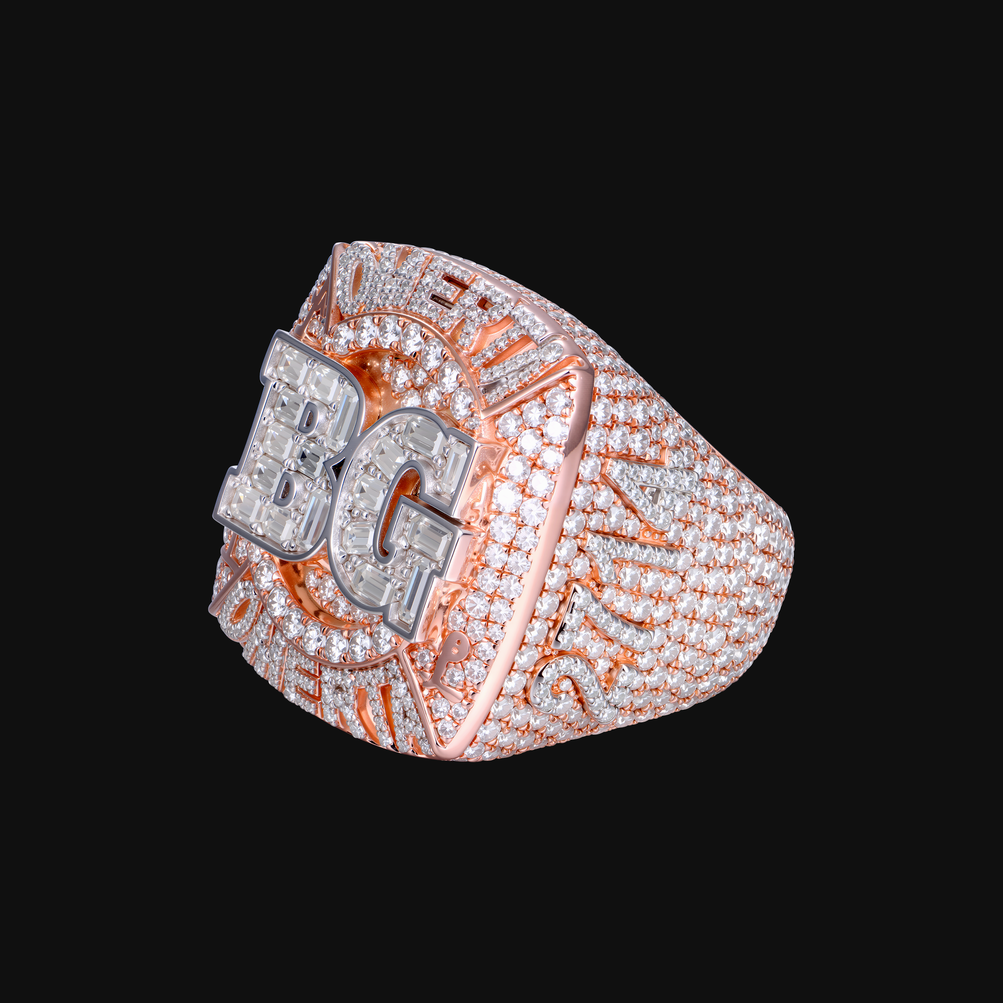 APORRO Premium Custom Fully Iced Out Championship Ring