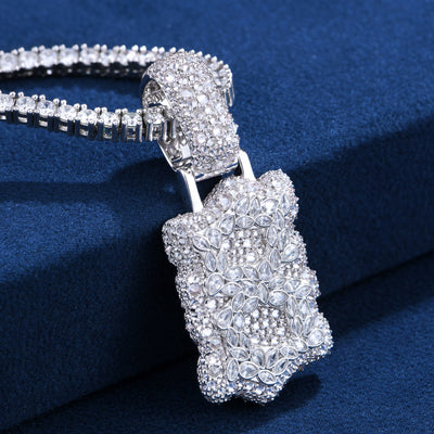 Colgante de diamantes con forma personalizada