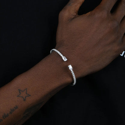 Multiple Spring Tennis Bangle Bracelet