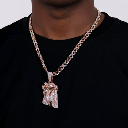 Conjunto de colgante con cadena de iconos de espina estelar & 