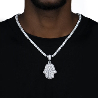 Colgante Hamsa en capas Brilliance