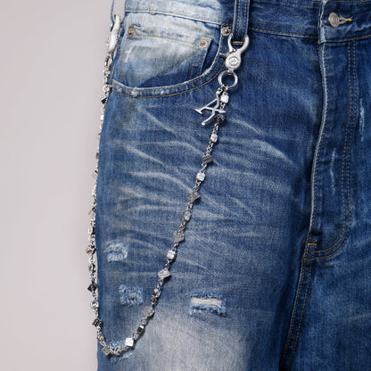 Moissanite Icon Dice Wallet Chain