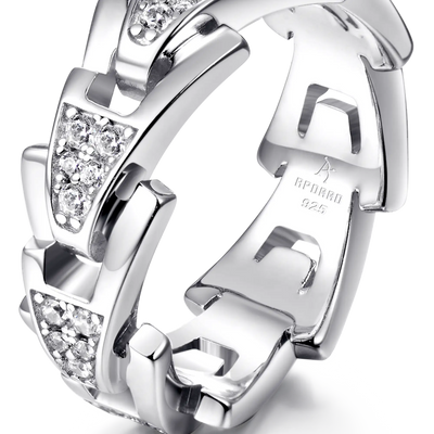 Aporro A® Iced Out Ring - 8mm