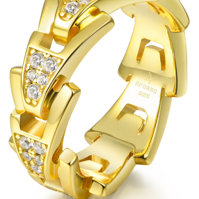 Aporro A® Iced Out Ring - 8mm