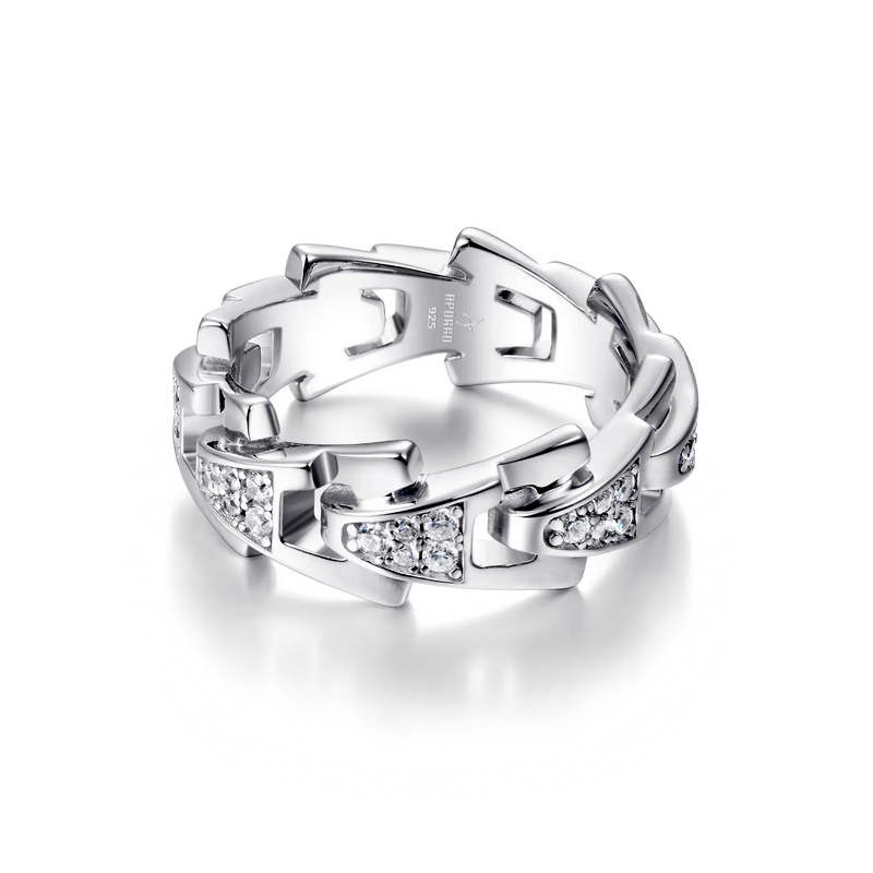 Aporro A® Iced Out Ring – 8 mm - APORRO