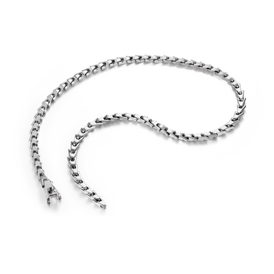 Aporro A® Plain Gold Adjustable Snake Necklace - 8mm