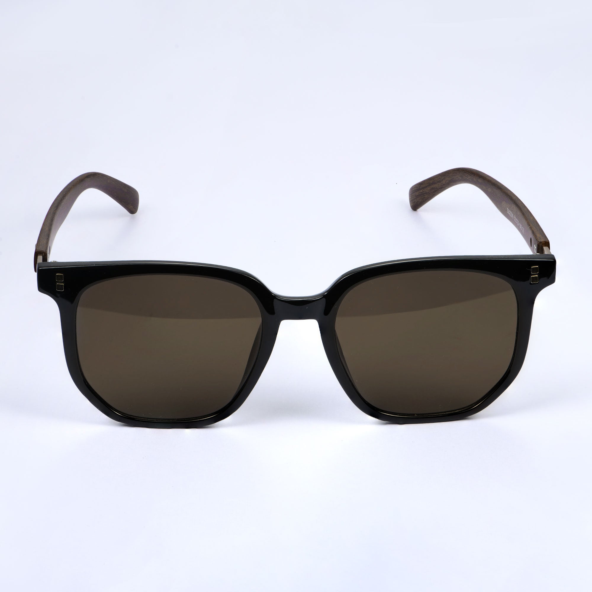 APORRO Classic Black & Wood Style Sunglasses
