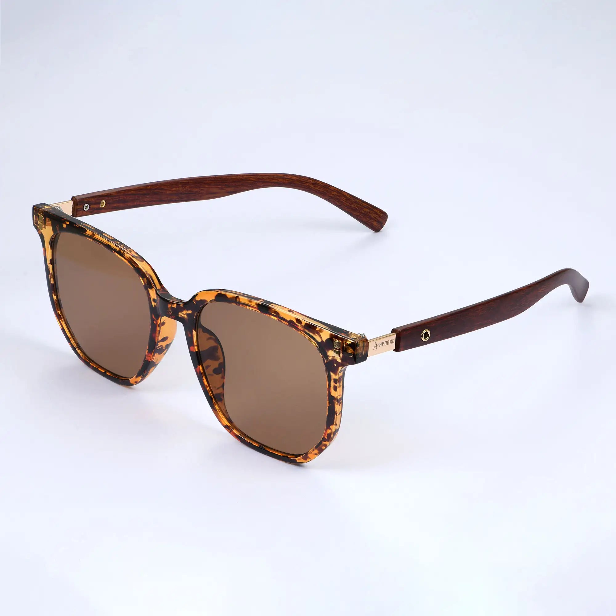 APORRO Tortoiseshell & Wood Sunglasses