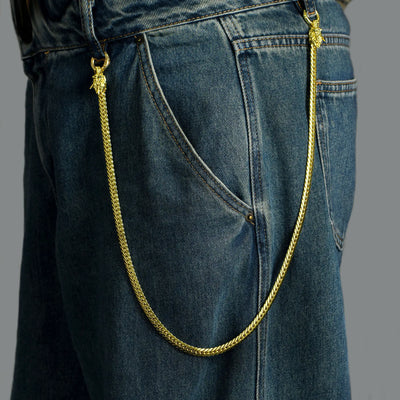 WONG Double Dragon Miami Cuban Chain & Wallet Chain - 8mm