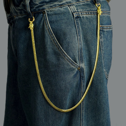 WONG Double Dragon Miami Cuban Chain & Wallet Chain - 8mm