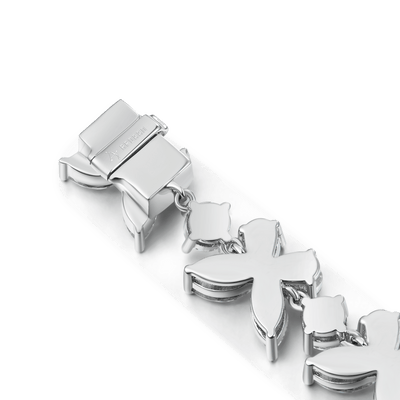 Lebhaftes, birnenförmiges, gemischtes Schmetterlings-Tennisarmband im Marquise-Schliff – 11 mm