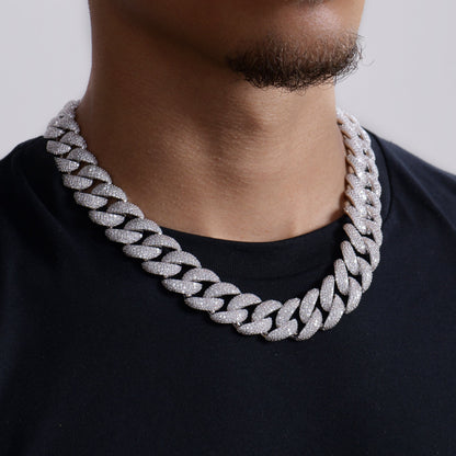 Round Cut Cuban Link Chain - 19mm
