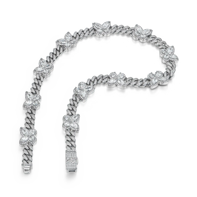 Catenina a farfalla con tagli vivaci e mix & Set regalo con braccialetto