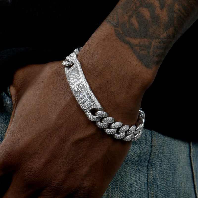 12mm Iced Name Custom Cuban Bracelet