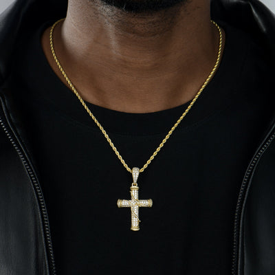 Roman Pillar Thorn Cross Pendant