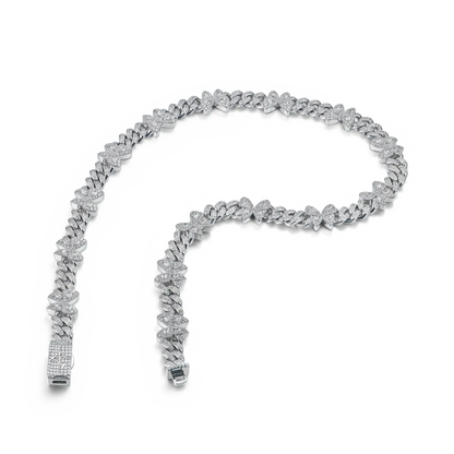 Lebendige runde geschnittene, gruppierte Schmetterlingskubanische Halskette - 8mm