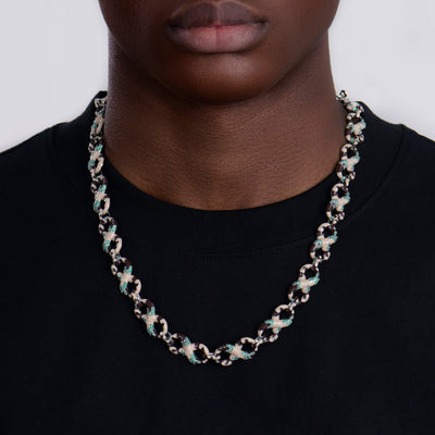 Collier à maillons en émail Infinity OG Camo & Chaîne de portefeuille