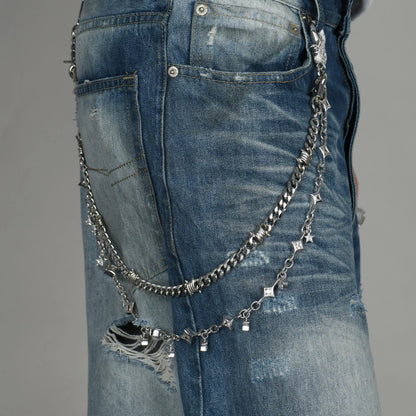 Women's Thorned Cuban Wallet Chain