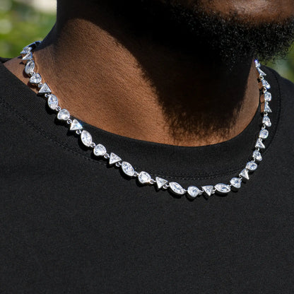 Mixed Shape Gemstone Bezel Chain - 6mm