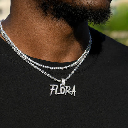 Custom Coke Boys Font Name Pendant