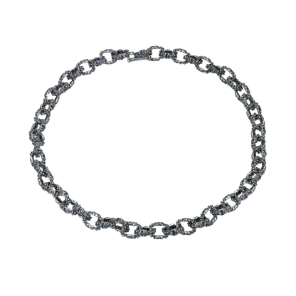 Collana da 20 "X cranio a doppia faccia - 12mm