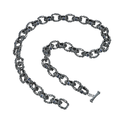 Collana da 20 "X cranio a doppia faccia - 12mm