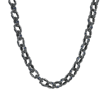 Collana da 20 "X cranio a doppia faccia - 12mm