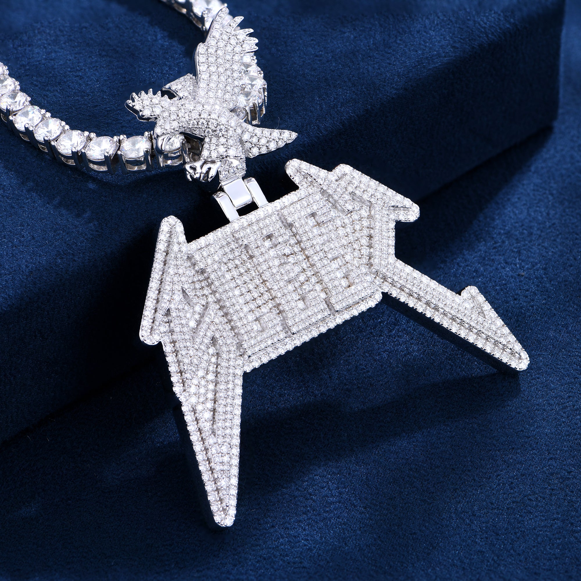 Custom Lightning Font Pendant