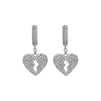 Single Broken Heart Earring