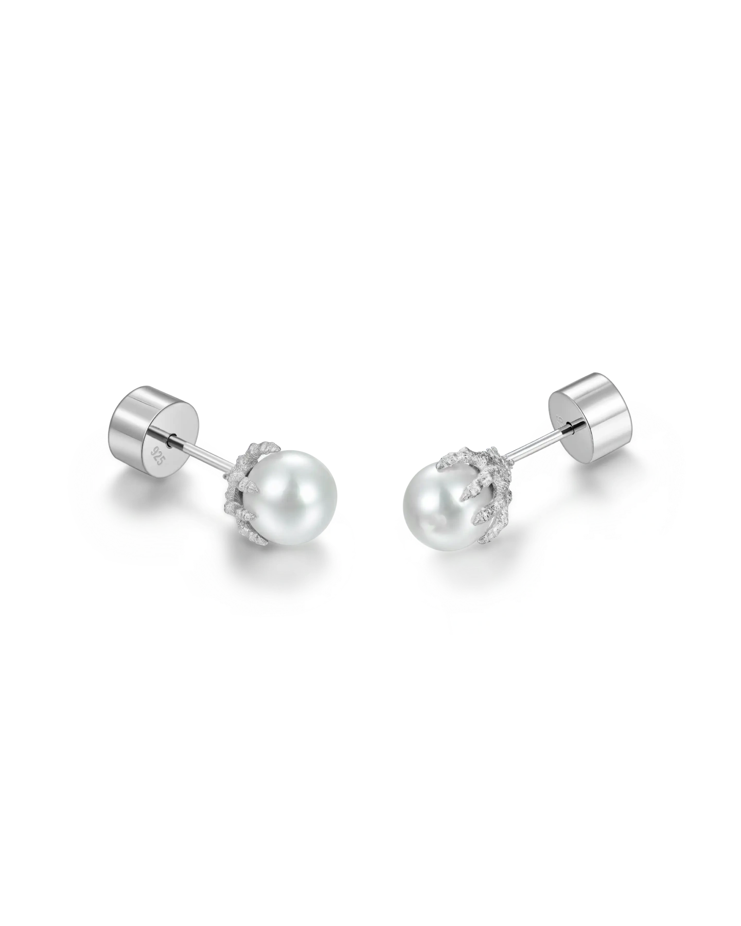 S925 WONG Dragon Pearl Stud Earring