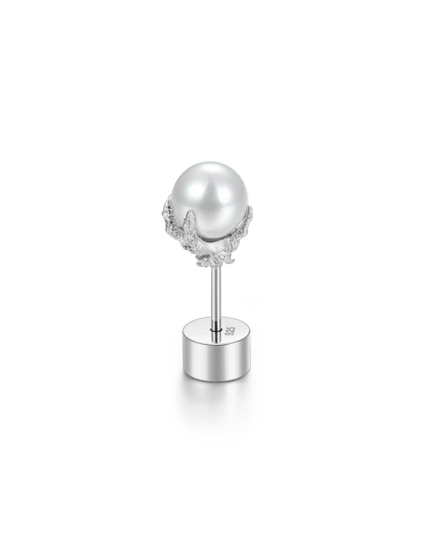 S925 WONG Dragon Pearl Stud Earring
