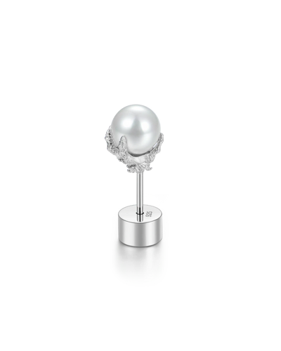 S925 WONG Dragon Pearl Stud Earring