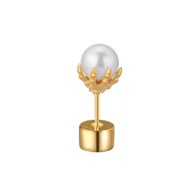 WONG Dragon Pearl Stud Earring - Single
