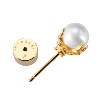 WONG Dragon Pearl Stud Earring - Single
