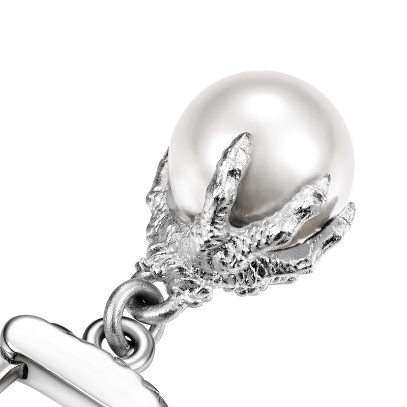 WONG Dragon Claw Pearl Dangly Earring - APORRO