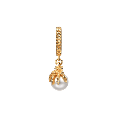 WONG Dragon Claw Pearl Dangly Earring-Single