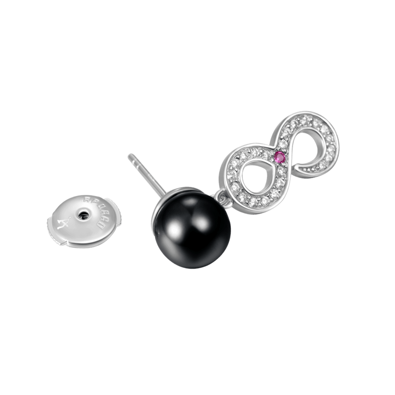 Pendientes colgantes de perlas infinitas - Pendientes de perlas para el atuendo diario - APORRO