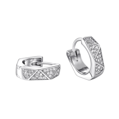 Pyramid Hoop Earring - Single