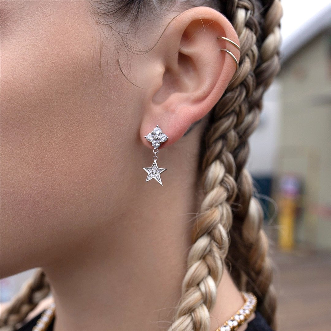 Star Drop Earring