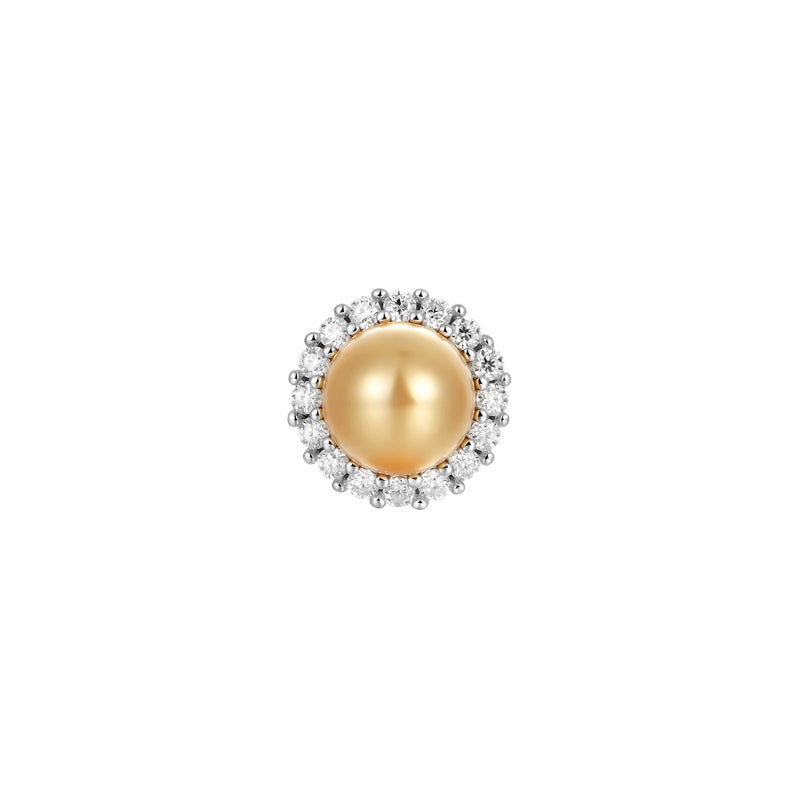 Moissanite Yellow Pearl Stud Earrings-Unique and Elegant Earrings - APORRO