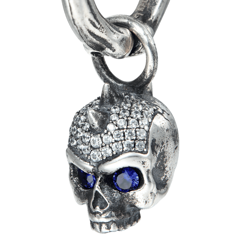 X Iced Skull Dangly Earring - APORRO