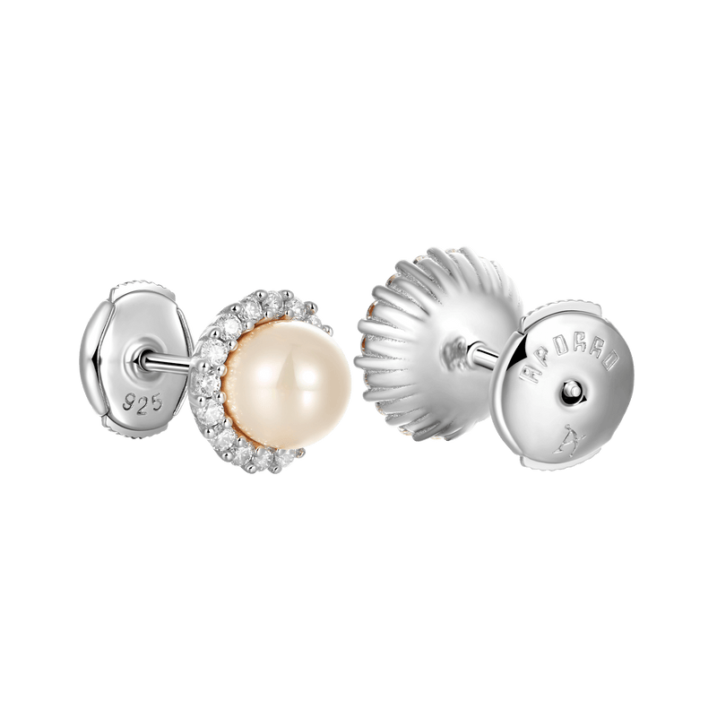 Moissanite Yellow Pearl Stud Earrings-Unique and Elegant Earrings - APORRO