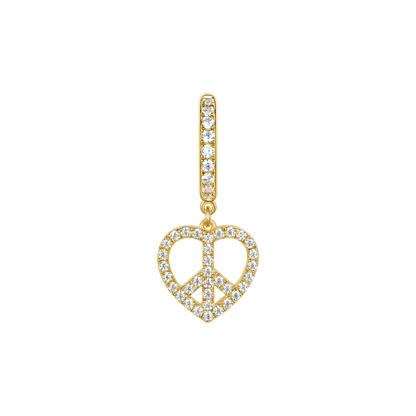 Aporro x jhf paix et amour des boucles d'oreilles dangereuses-paire