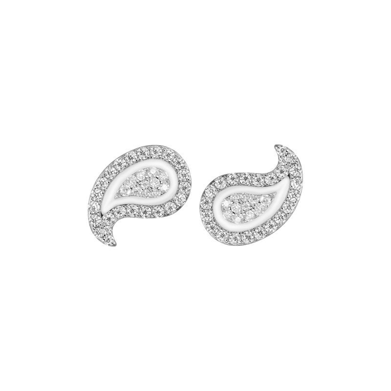 Paisley Stud Earrings - Pair - APORRO